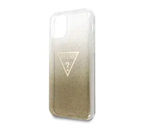 GUESS Solid Glitter Zadní Kryt pro Apple iPhone 11 Pro zlatá