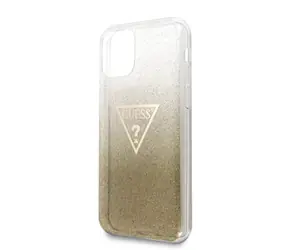 GUESS Solid Glitter Zadní Kryt pro Apple iPhone 11 Pro Max zlatá