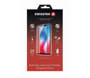 SWISSTEN FULL GLUE COLOR FRAME CASE FRIENDLY sklo pro SAMSUNG A705 GALAXY A70 černá