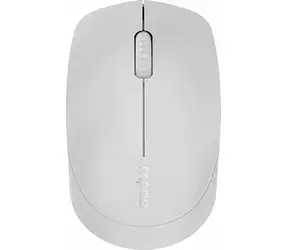Rapoo M100 Silent Multi-Mode světle-šedá / bezdrátová optická myš / 1300 DPI / 2.4 Ghz / BT 3.0 a 4.0 / 3 tl. + kolečko