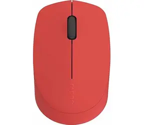 Rapoo M100 Silent Multi-Mode červená / bezdrátová optická myš / 1000 DPI / 2.4 Ghz / BT 3.0 a 4.0 / 3 tl. + kolečko