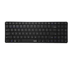 Rapoo E9100M Multi-mode černá / bezdrátová klávesnice / 2.4 GHz / BT 3.0 a 4.0 / ultra-tenká