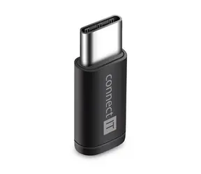 CONNECT IT Wirez adaptér USB-C - Micro-USB černá