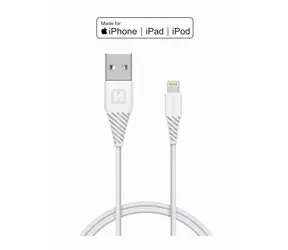 SWISSTEN TPE datový kabel USB - LIGHTNING MFi 1.2m bílá