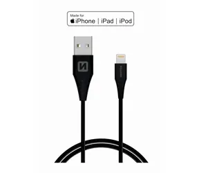 SWISSTEN TPE datový kabel USB - LIGHTNING MFi 1.2m černá