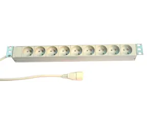 Knurr PDU lišta do racku / 7x230V / 1U / 19" / 1x16A / IEC320 C20 / bílá