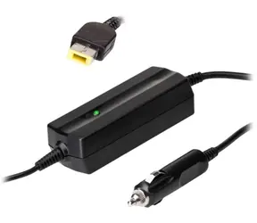 TRX Akyga napájecí adaptér do auta 20V pro notebooky IBM & Lenovo / 4.5A / 90W / Square yellow Slim Tip