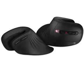 CONNECT IT FOR HEALTH CMO-2900-BK černá / Ergonomická vertikální bezdrátová myš / 1600DPI / 6 tlačítek / 2.4GHz / 1x AA