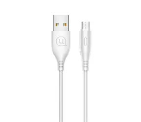USAMS SJ268 Round microUSB Datový Kabel bílá