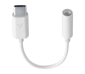 Cellularline Music Enabler Adaptér z konektoru USB-C na 3.5 mm jack bílá