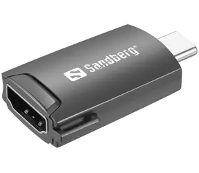 Sandberg redukce USB-C na HDMI / 4K30Hz / USB-C samec / HDMI samice  / černá
