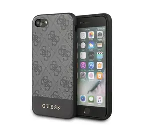 GUESS 4G Stripe Kryt pro Apple iPhone 7 & 8 & SE2 šedá