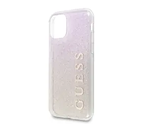GUESS Glitter Gradient Zadní Kryt pro Apple iPhone 11 Pro růžová