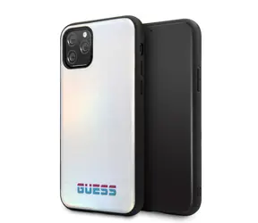 GUESS Iridescent Zadní Kryt pro Apple iPhone 11 Pro stříbrná