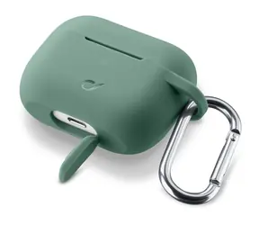 Cellularline Bounce Ochranný kryt s karabinou pro Apple AirPods Pro zelená