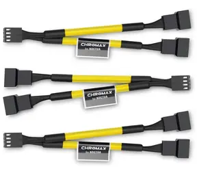 Noctua NA-SYC1 žlutá (chromax) / Y kabel / 2x 4-Pin PWM (F) / 1x 4-Pin PWM (M) / délka 115mm / sada 3ks