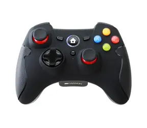 Canyon 3 v 1 bezdrátový gamepad černá / 4-way D-pad / 15 tlačítek / 2.4 GHz / 2x AA