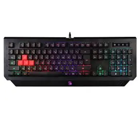 A4tech BLOODY B120N černá / Herní klávesnice / Membránové spínače / CZ / Podsvícená / USB / 1.8 m