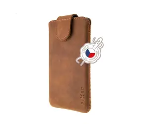 FIXED Posh Kožené pouzdro velikost 4XL+ hnědá