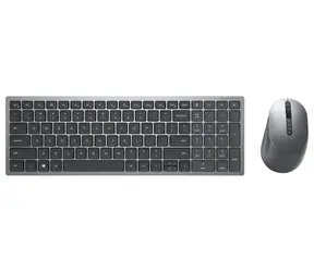 DELL KM7120W CZ šedá / Set bezdrátové klávesnice a myši / CZ / 2.4GHz / Bluetooth / USB