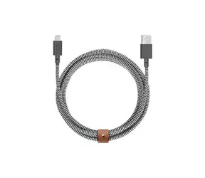 Native Union Belt Cable XL USB-A - Lightning 3m zebra
