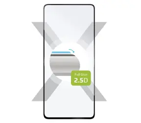 FIXED Full-Cover Ochranné tvrzené sklo pro Xiaomi Redmi Note 9S & 9 Pro 9 Pro Max černá / lepení přes celý displeji