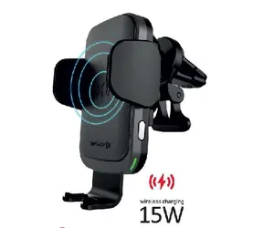 SWISSTEN S-GRIP W2-AV5 černá / Držák do auta s bezdrátovým nabíjením / 15W