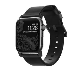 Nomad Leather Strap řemínek pro Apple Watch 44 & 42 mm černá