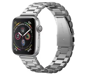 Spigen Modern Fit nerezový řemínek pro Apple Watch 44 & 45 & 46 & 49 mm stříbrná