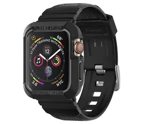 Spigen Rugged Armor Pro ochranný kryt s řemínkem pro Apple Watch 44 mm černá