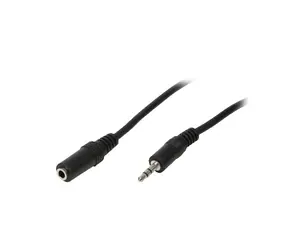 LogiLink prodlužovací audio kabel 3.5mm jack 10m černá