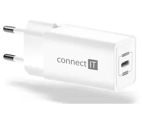 CONNECT IT Fast PD Charge nabíjecí adaptér USB-C bílá / 18W