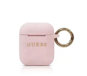 GUESS Silikonový Kryt pro Airpods růžová