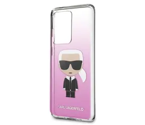 Karl Lagerfeld Degrade pouzdro pro Samsung Galaxy S20 Ultra růžová