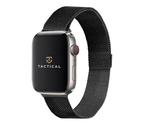Tactical 351 Loop Magnetický Kovový Řemínek pro Apple Watch 4 (44mm) černá