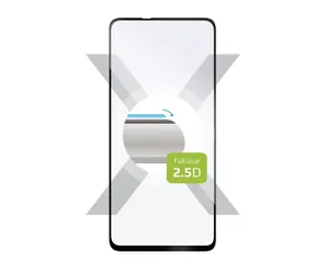 FIXED Full-Cover Ochranné tvrzené sklo pro Xiaomi Redmi Note 9 černá / lepení přes celý displej 