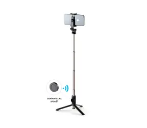FIXED Snap Selfie stick s tripodem a bezdrátovou spouští černá / 3|4" závit 
