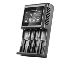 EverActive UC-4000 černá / nabíječka pro NI-MH & Li-ion & LiFePO4 / R6 AA R03 AAA R14 C R20 D