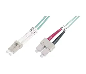 DIGITUS Fiber Optic Patch Cord LC na SC Multimode 50&125 µ 5m / OM3 / Duplex