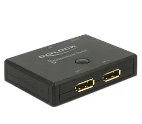 Delock DisplayPort 2 - 1 obousměrný Switch 4K 60 Hz