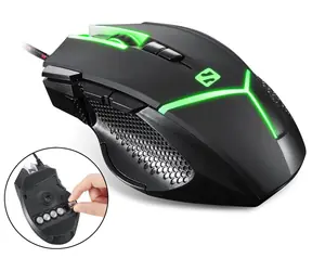 Sandberg Destroyer FlexWeight / optická herní myš / 4000 DPI / 9 tlačítek / USB / 5 závaží / LED podsvícení / černá