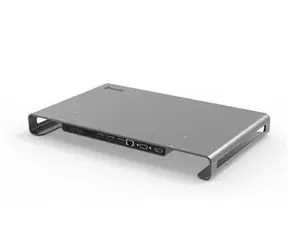 SWISSTEN USB-C HUB DOCK / 2x USB-C / 3x USB 3.0 / HDMI / LAN / microSD / SD / Jack 3.5mm / VGA / hliník