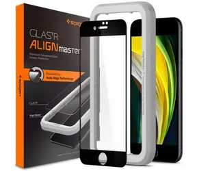 Spigen AlignMaster FC ochranné sklo pro Apple iPhone SE & 8 & 7 černá