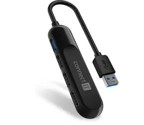 CONNECT IT USB-A hub USB 3.0 černá / externí 