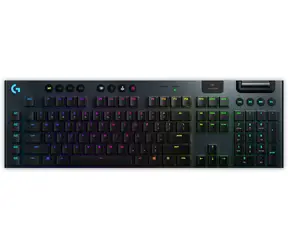 Logitech G915 černá / bezdrátová herní klávesnice / US Int. layout / Bluetooth / USB přijímač / RGB / GL Tactile