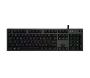 Logitech G512 černá / herní klávesnice / US layout / kabel USB-A 2.0 / 1x USB-A 2.0 / RGB Lightsync / GX Brown Tactile