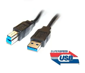 ClickTronic HQ OFC USB3.0 kabel A-B zlacené konektory 3m