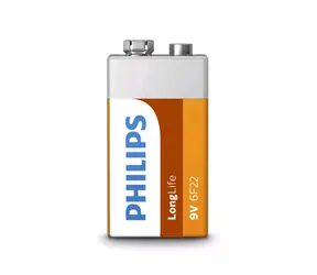 Philips baterie 9V LongLife zinkochloridová - 1ks