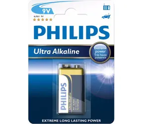 Philips baterie 9V ExtremeLife+, alkalická - 1ks