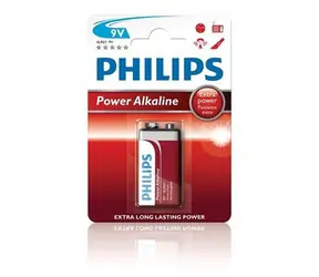 Philips baterie 9V PowerLife, alkalická - 1ks